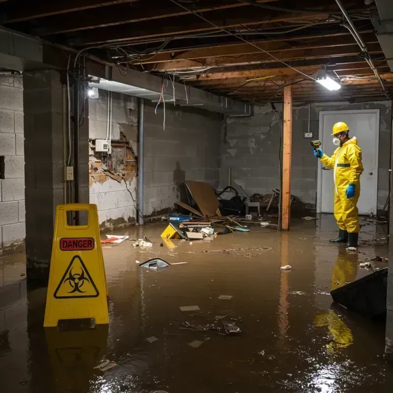 Flooded Basement Electrical Hazard in Glenwood Landing, NY Property